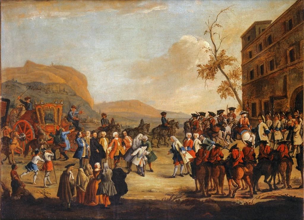 Ricevimento del principe ereditario Friedrich Christian al confine con la Repubblica di Venezia - Royal Castle, Warsaw